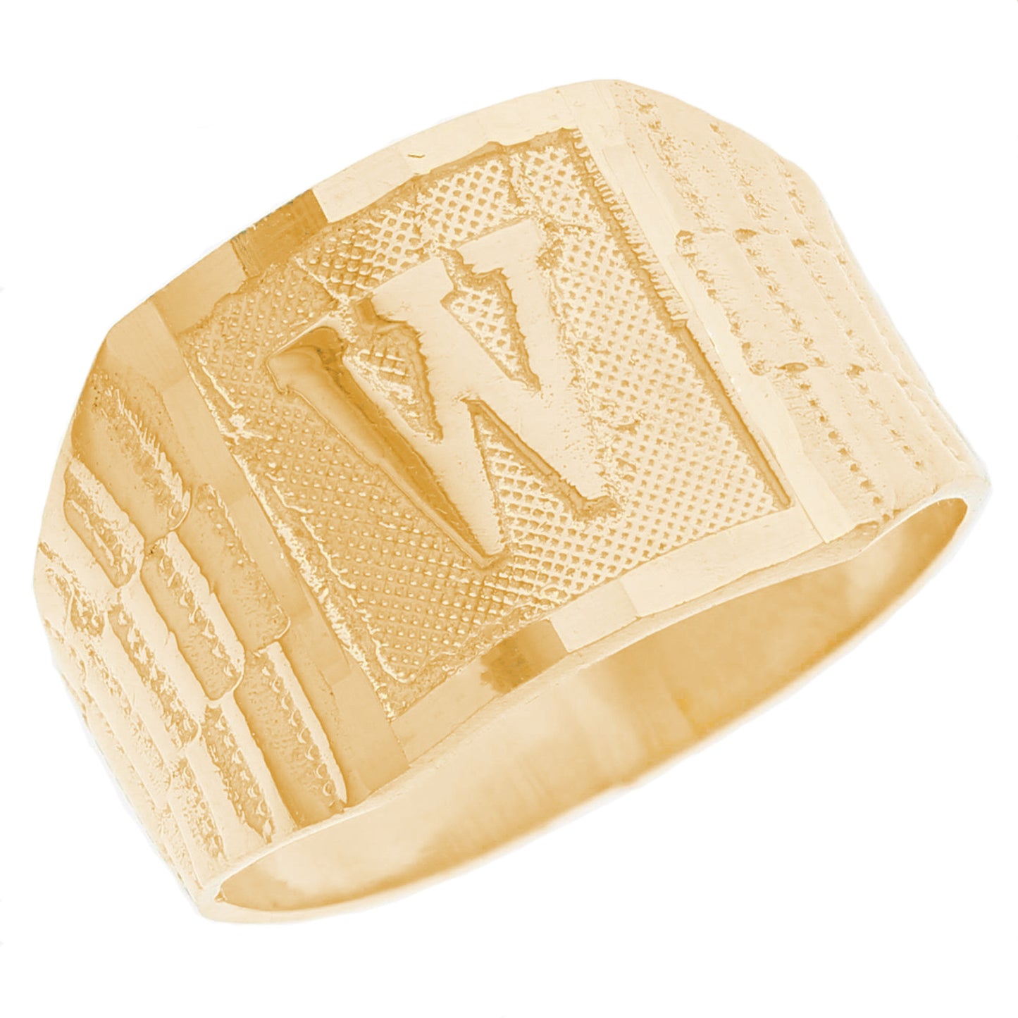 Men's Watch Band Design Initial Rings (JackAni# R13272)