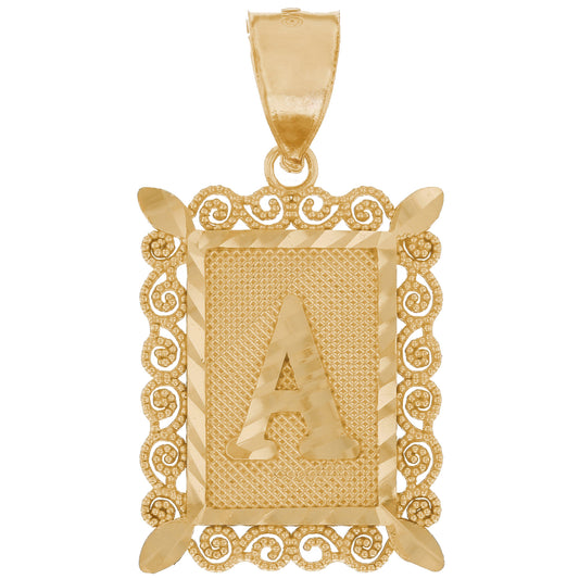 Large Square Filigree Initial (JackAni# P12766)