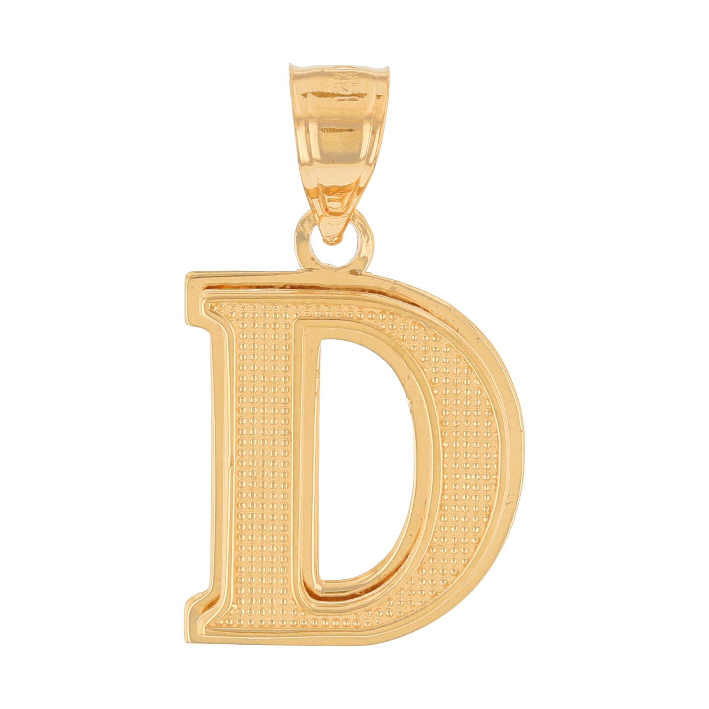 Double Layer 3D Initial Pendants (JackAni# P13888)