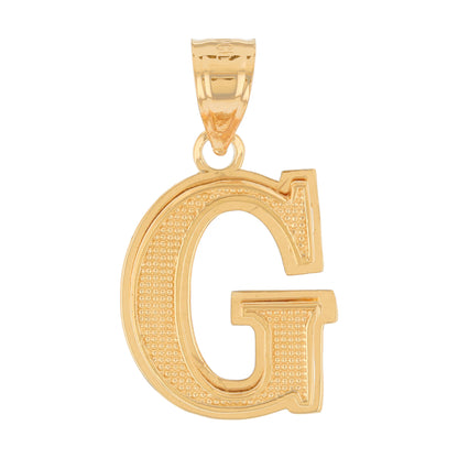 Double Layer 3D Initial Pendants (JackAni# P13888)