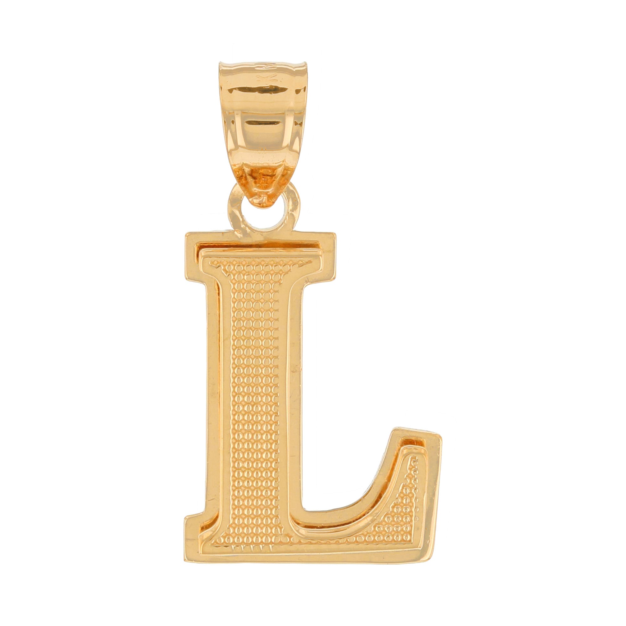 Double Layer 3D Initial Pendants (JackAni# P13888)