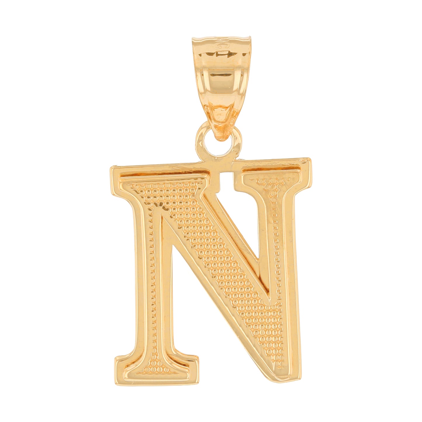 Double Layer 3D Initial Pendants (JackAni# P13888)