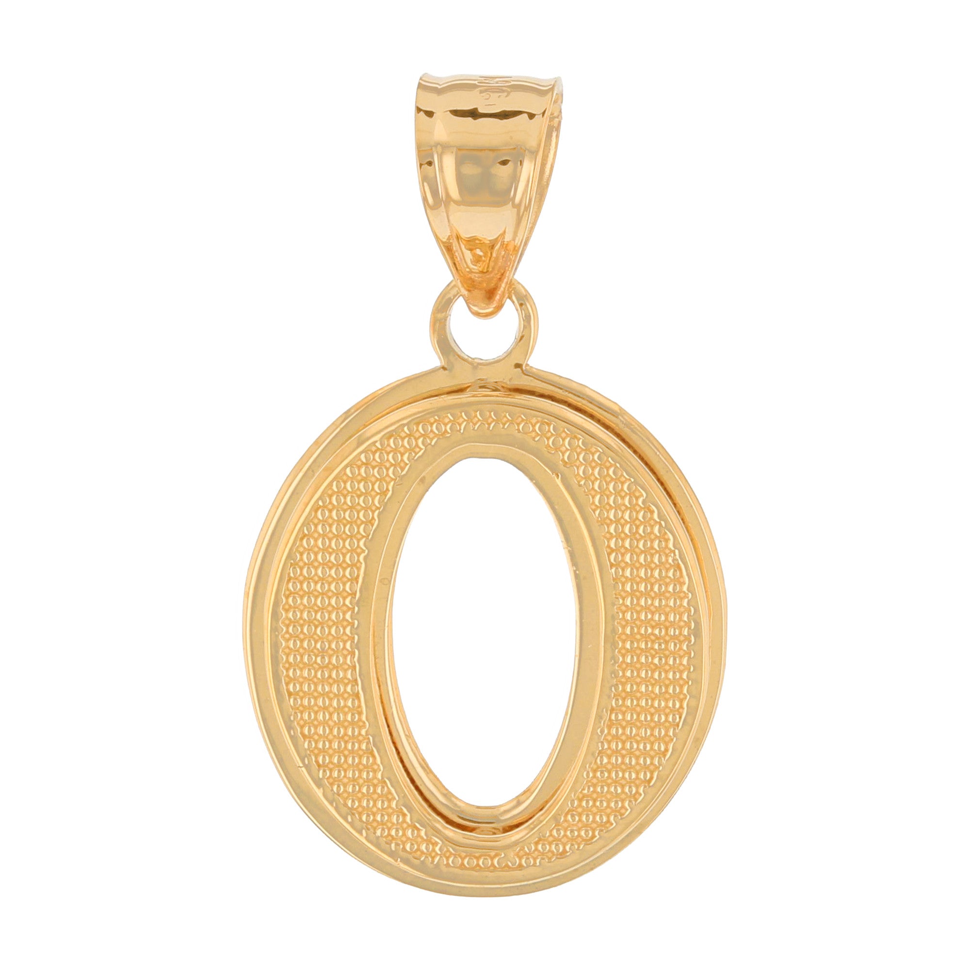 Double Layer 3D Initial Pendants (JackAni# P13888)