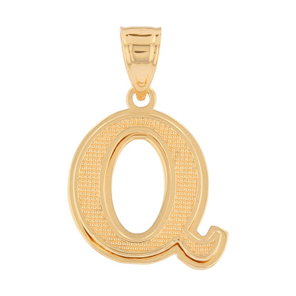Double Layer 3D Initial Pendants (JackAni# P13888)