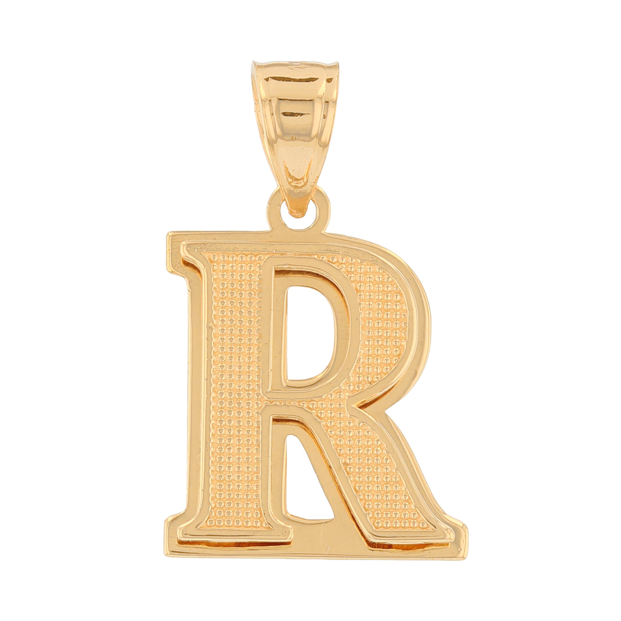 Double Layer 3D Initial Pendants (JackAni# P13888)