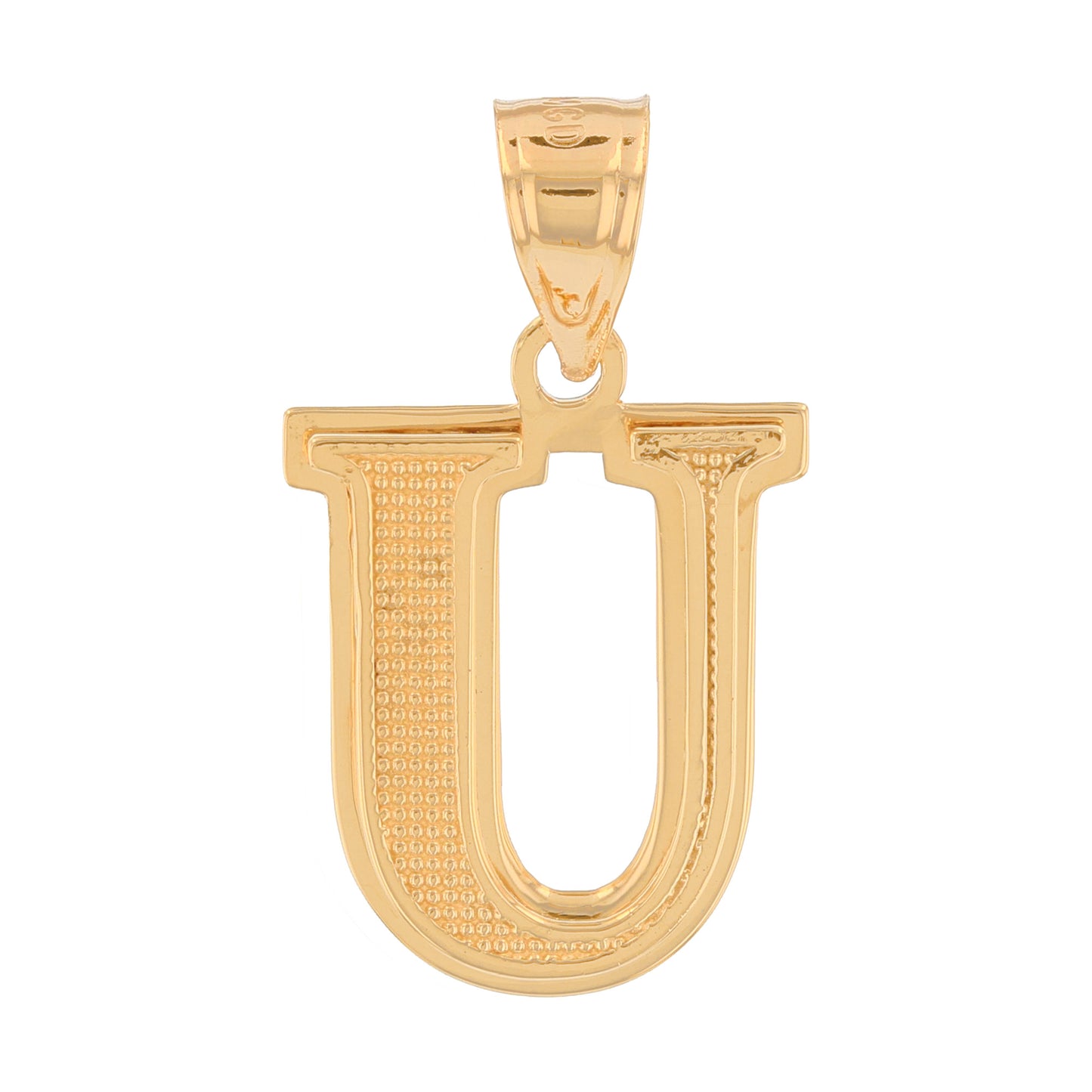 Double Layer 3D Initial Pendants (JackAni# P13888)