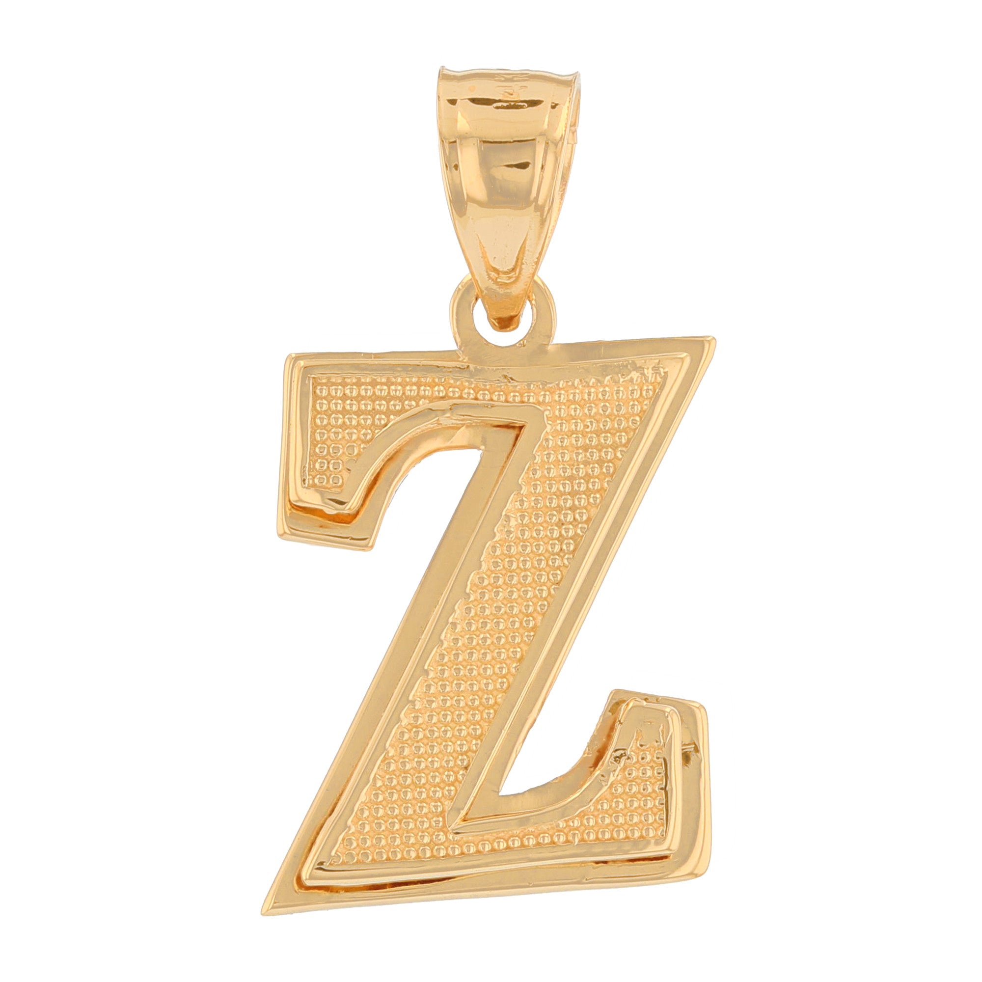 Double Layer 3D Initial Pendants (JackAni# P13888)