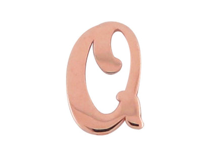 Rose Gold Girls Initial Letter Single Petite Post Earring (JackAni# E9287)