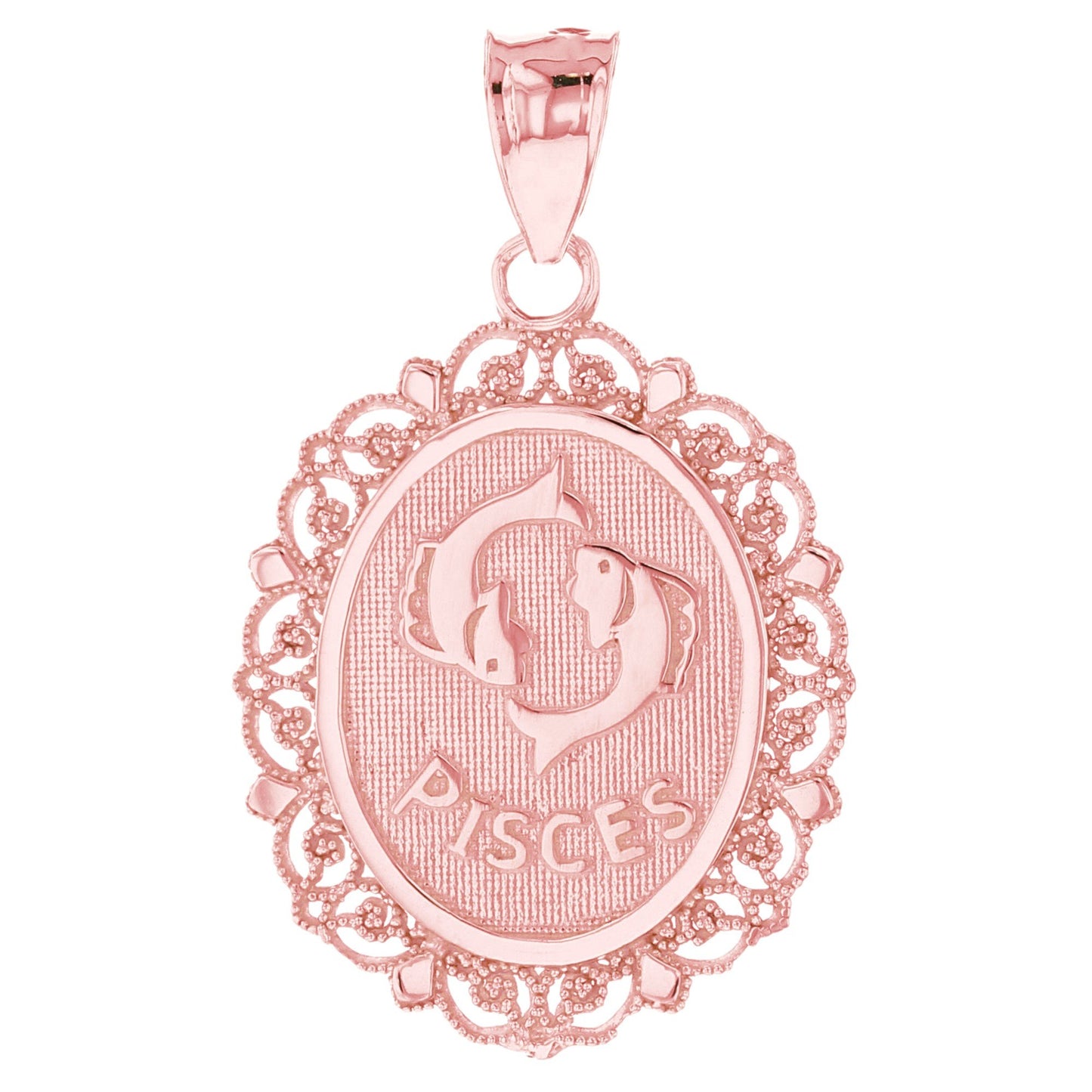 Oval Zodiac Filigree Pendants (JackAni# P12250)