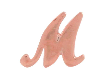 Rose Gold Girls Initial Letter Single Petite Post Earring (JackAni# E9287)