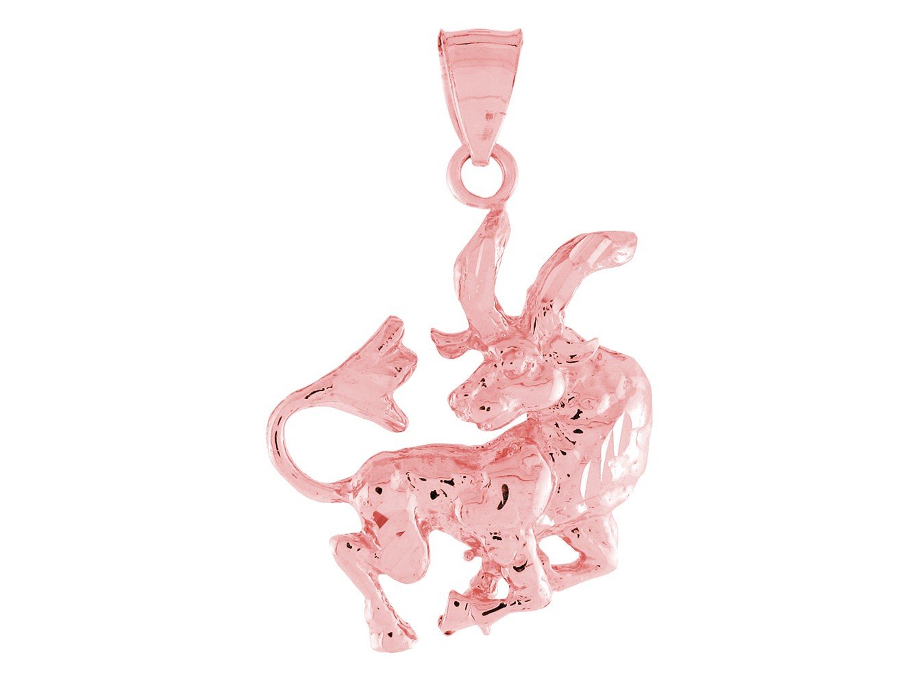 Brilliant Diamond Cut Zodiac Sign Pendant (JackAni# P11380)