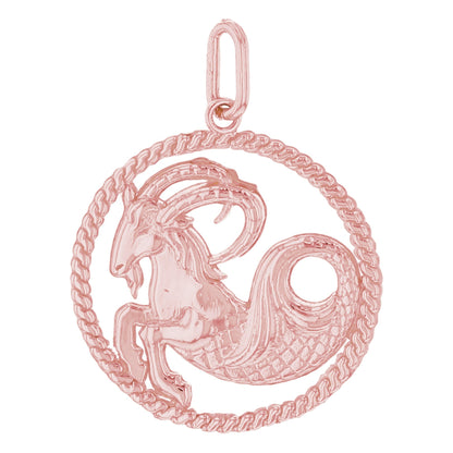 Round Petite Zodiac Charm Pendant (JackAni# P1746)