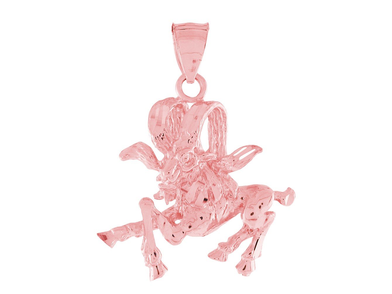 Brilliant Diamond Cut Zodiac Sign Pendant (JackAni# P11380)