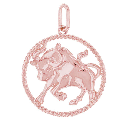 Round Petite Zodiac Charm Pendant (JackAni# P1746)