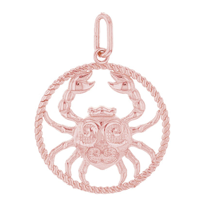 Round Petite Zodiac Charm Pendant (JackAni# P1746)