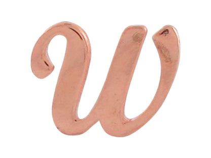 Rose Gold Girls Initial Letter Single Petite Post Earring (JackAni# E9287)