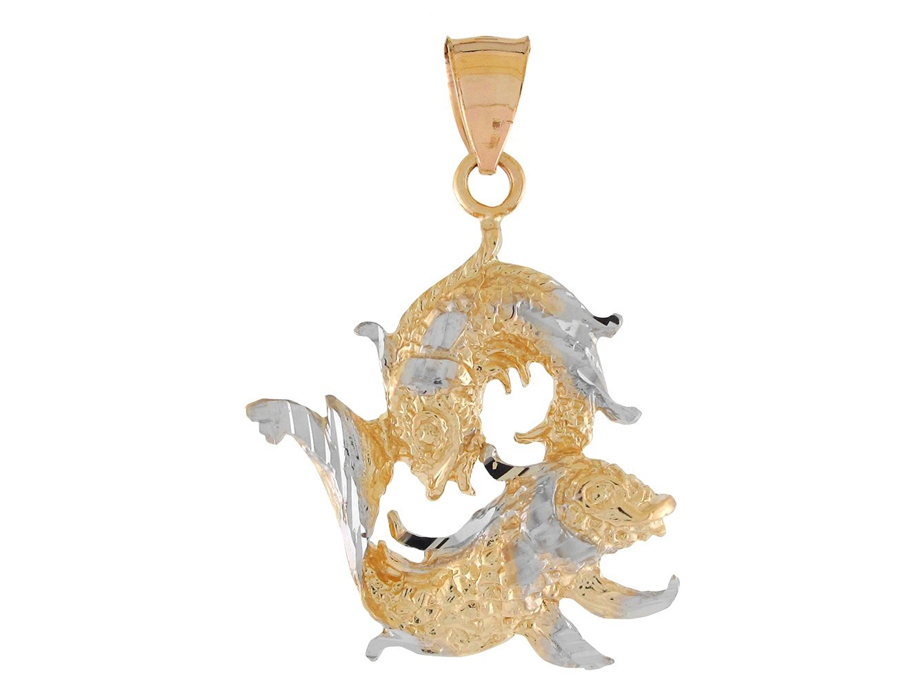 Brilliant Diamond Cut Zodiac Sign Pendant (JackAni# P11380)