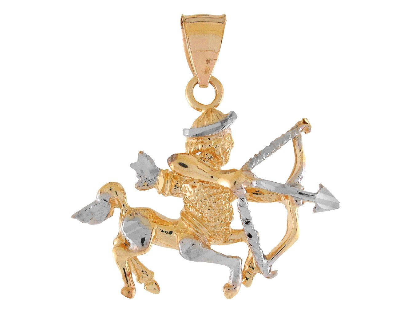 Brilliant Diamond Cut Zodiac Sign Pendant (JackAni# P11380)