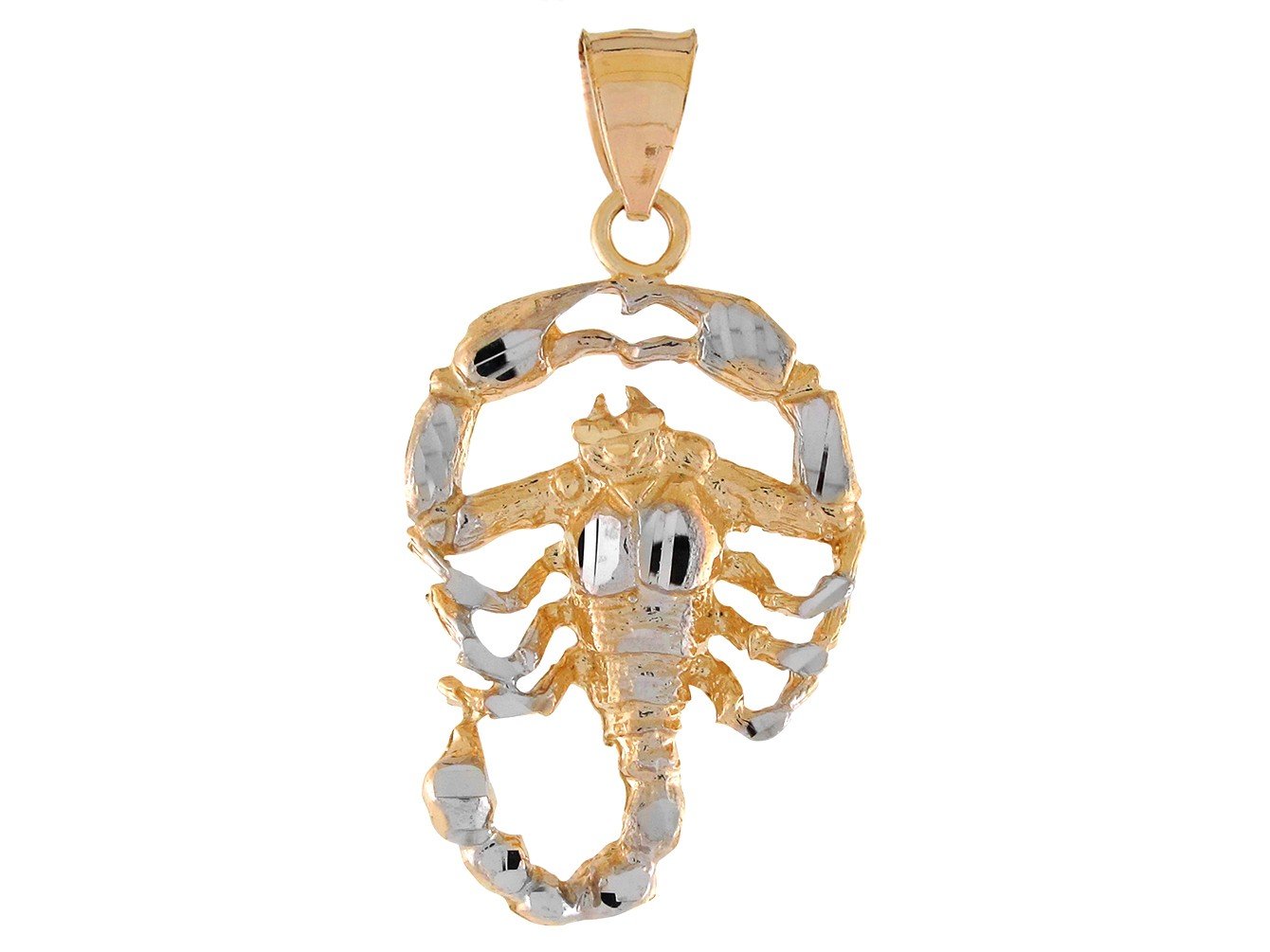 Brilliant Diamond Cut Zodiac Sign Pendant (JackAni# P11380)