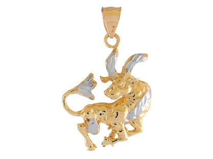 Brilliant Diamond Cut Zodiac Sign Pendant (JackAni# P11380)