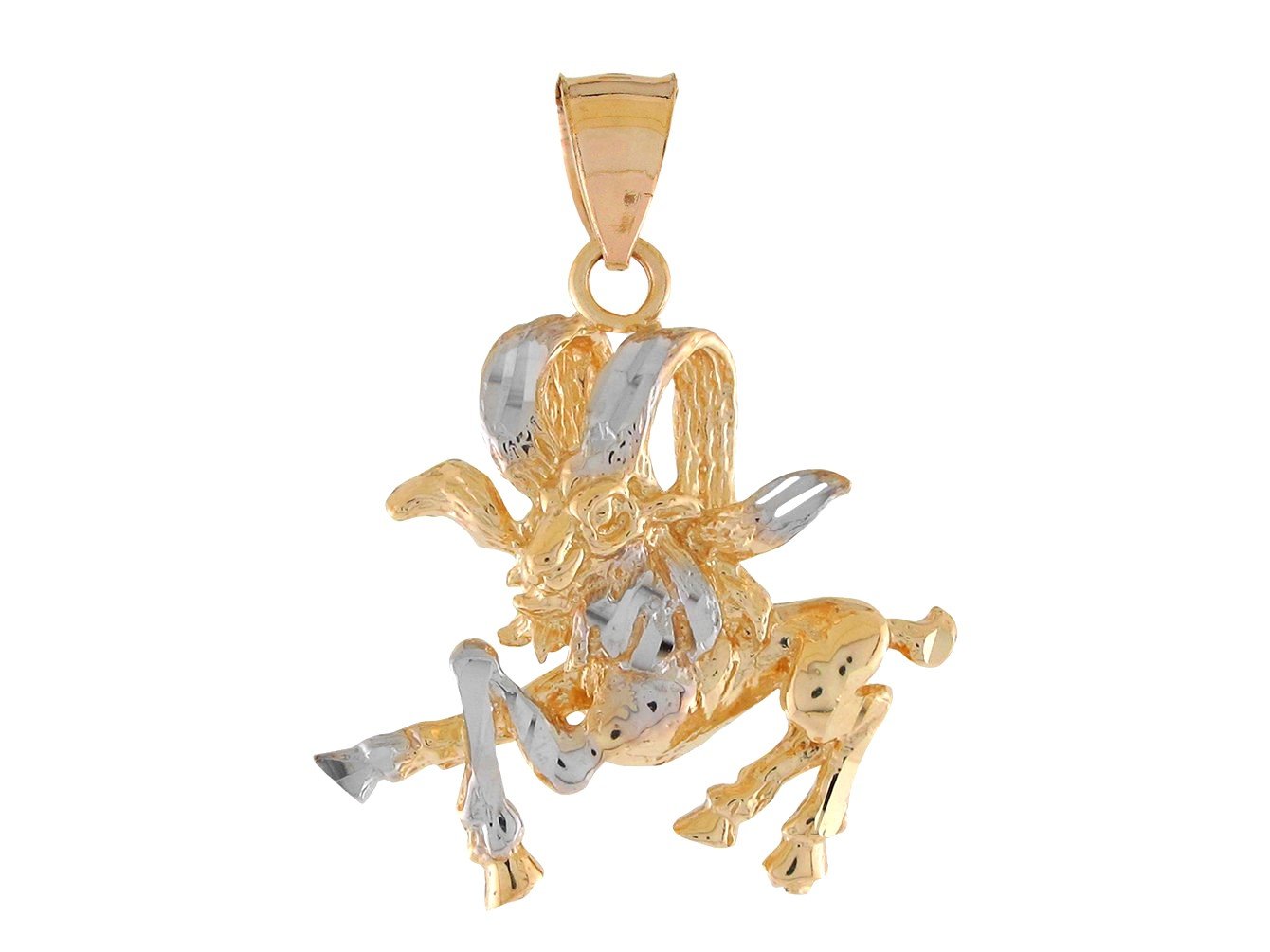 Brilliant Diamond Cut Zodiac Sign Pendant (JackAni# P11380)