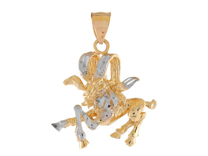 Brilliant Diamond Cut Zodiac Sign Pendant (JackAni# P11380)
