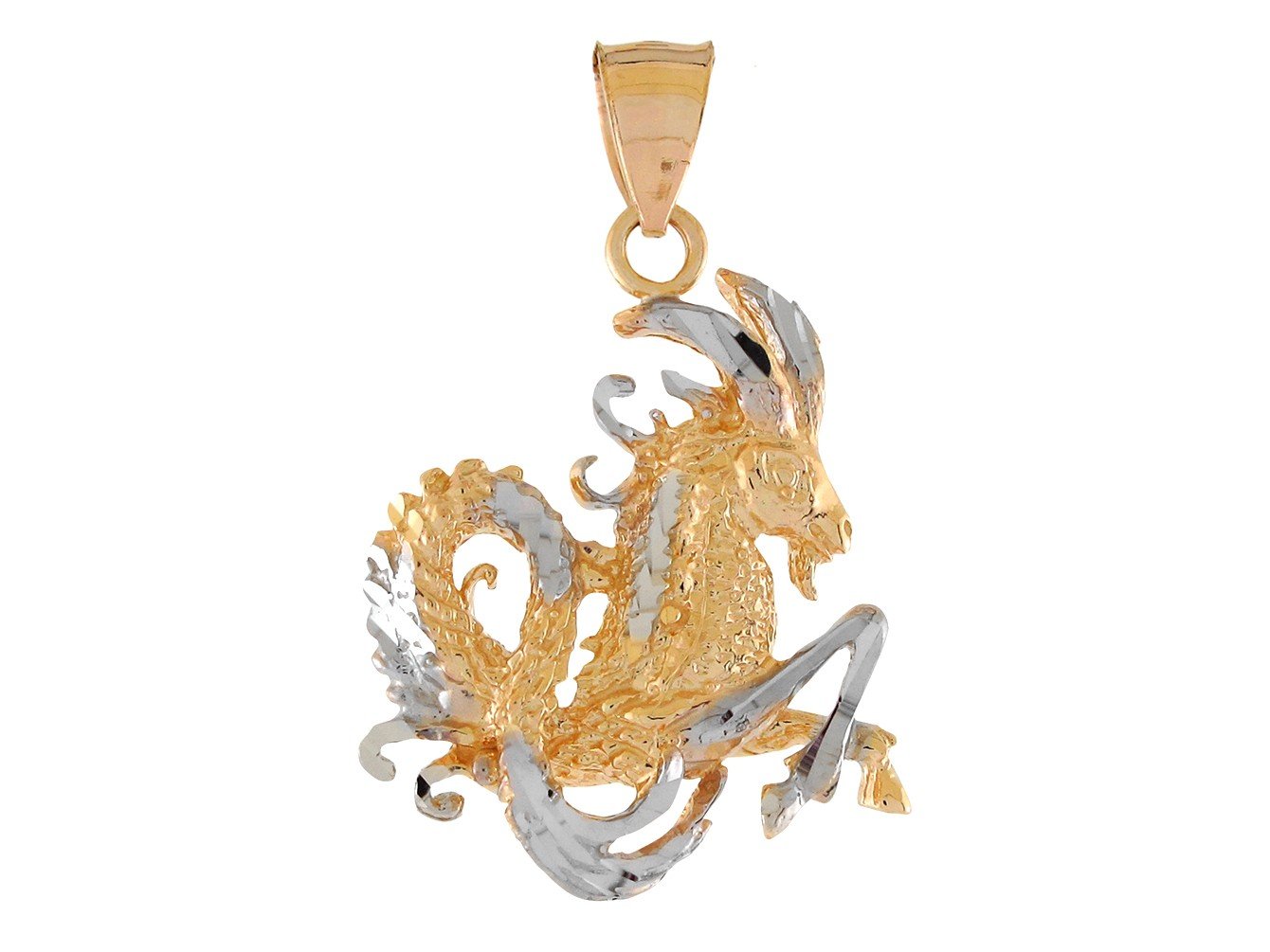 Brilliant Diamond Cut Zodiac Sign Pendant (JackAni# P11380)