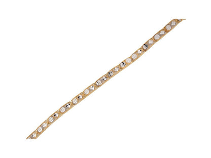 Gold Womens Diamond Cut Bracelet (JackAni# B9373)