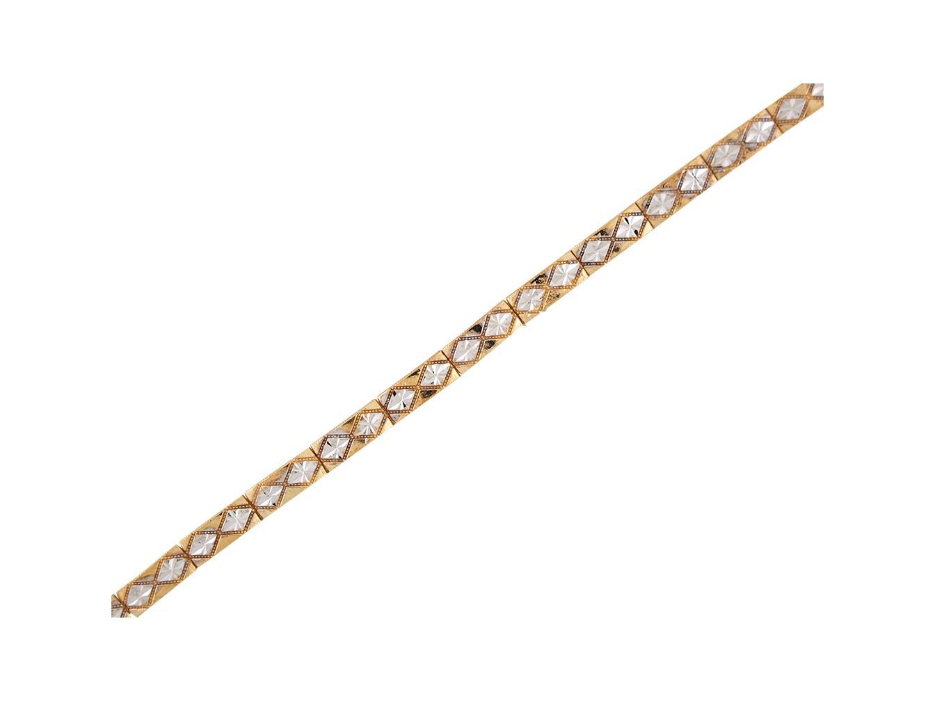 Gold Womens Diamond Cut Bracelet (JackAni# B9372)