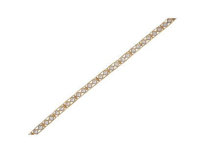 Gold Womens Diamond Cut Bracelet (JackAni# B9369)