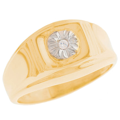 Gold Diamond Mens Ring (JackAni# R13167)