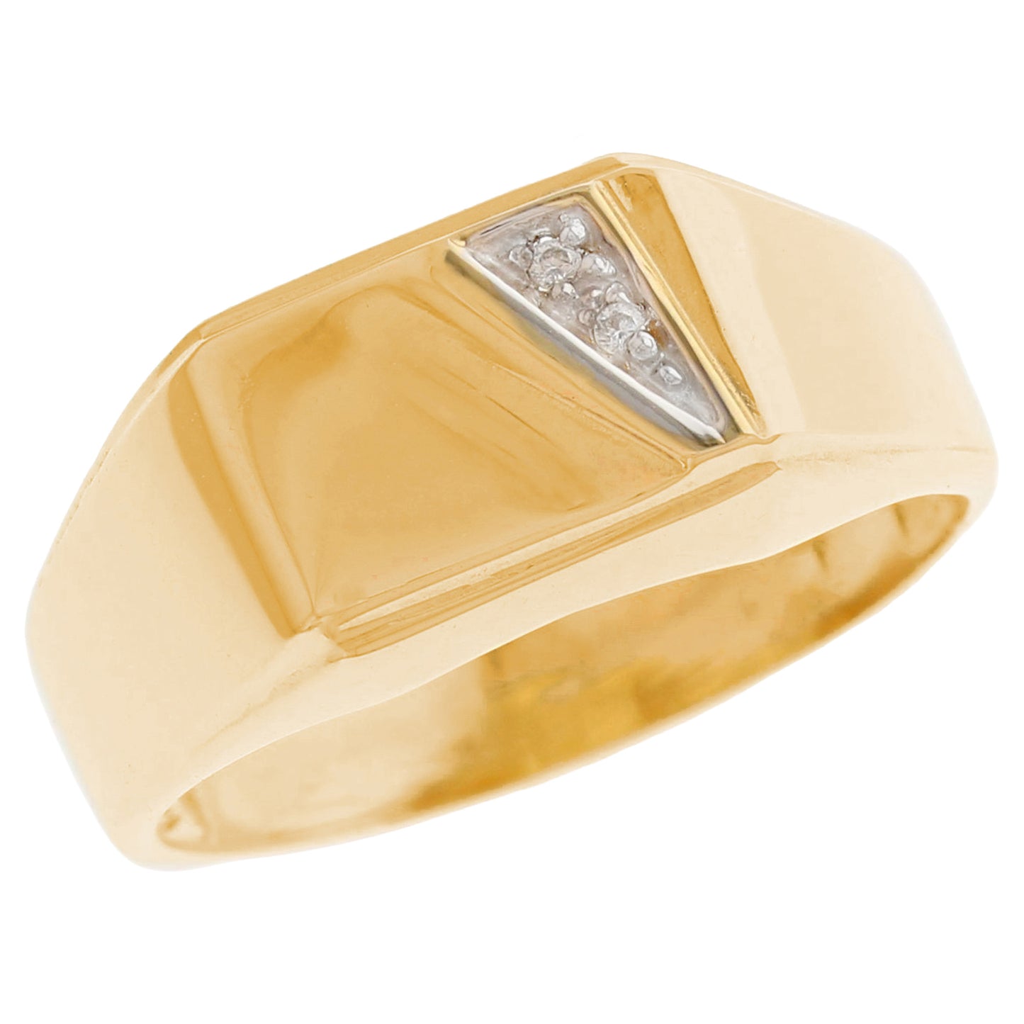 Gold Diamond Mens Ring (JackAni# R13172)