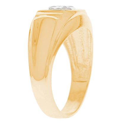Gold Diamond Mens Ring (JackAni# R13167)