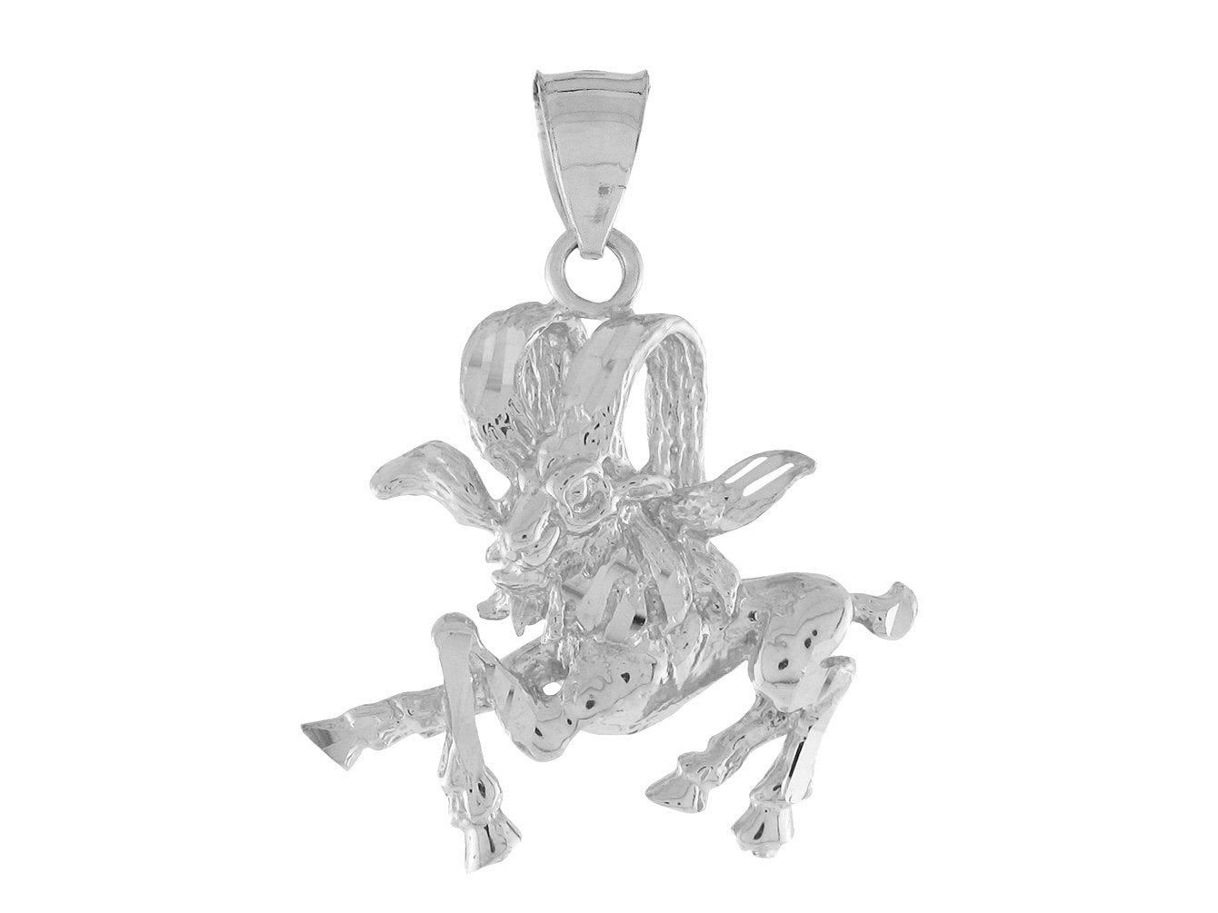 Brilliant Diamond Cut Zodiac Sign Pendant (JackAni# P11380)