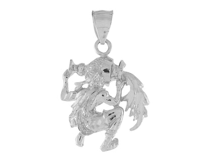 Brilliant Diamond Cut Zodiac Sign Pendant (JackAni# P11387)