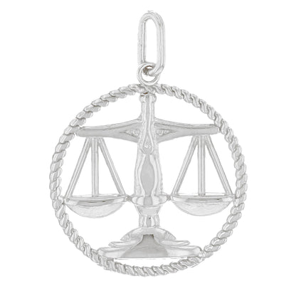 Round Petite Zodiac Charm Pendant (JackAni# P1746)