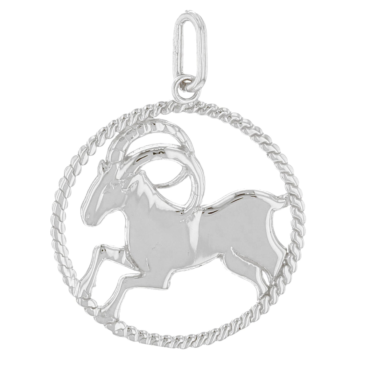 Round Petite Zodiac Charm Pendant (JackAni# P1746)