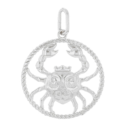 Round Petite Zodiac Charm Pendant (JackAni# P1746)