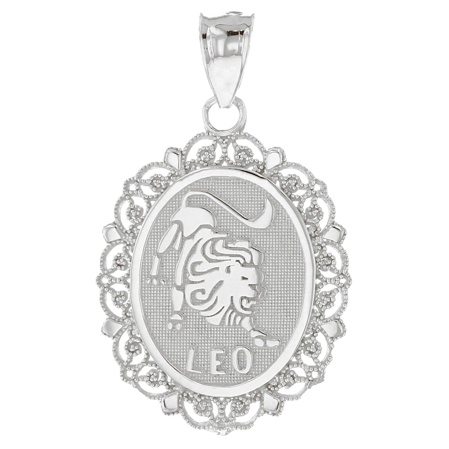 Oval Zodiac Filigree Pendants (JackAni# P12250)