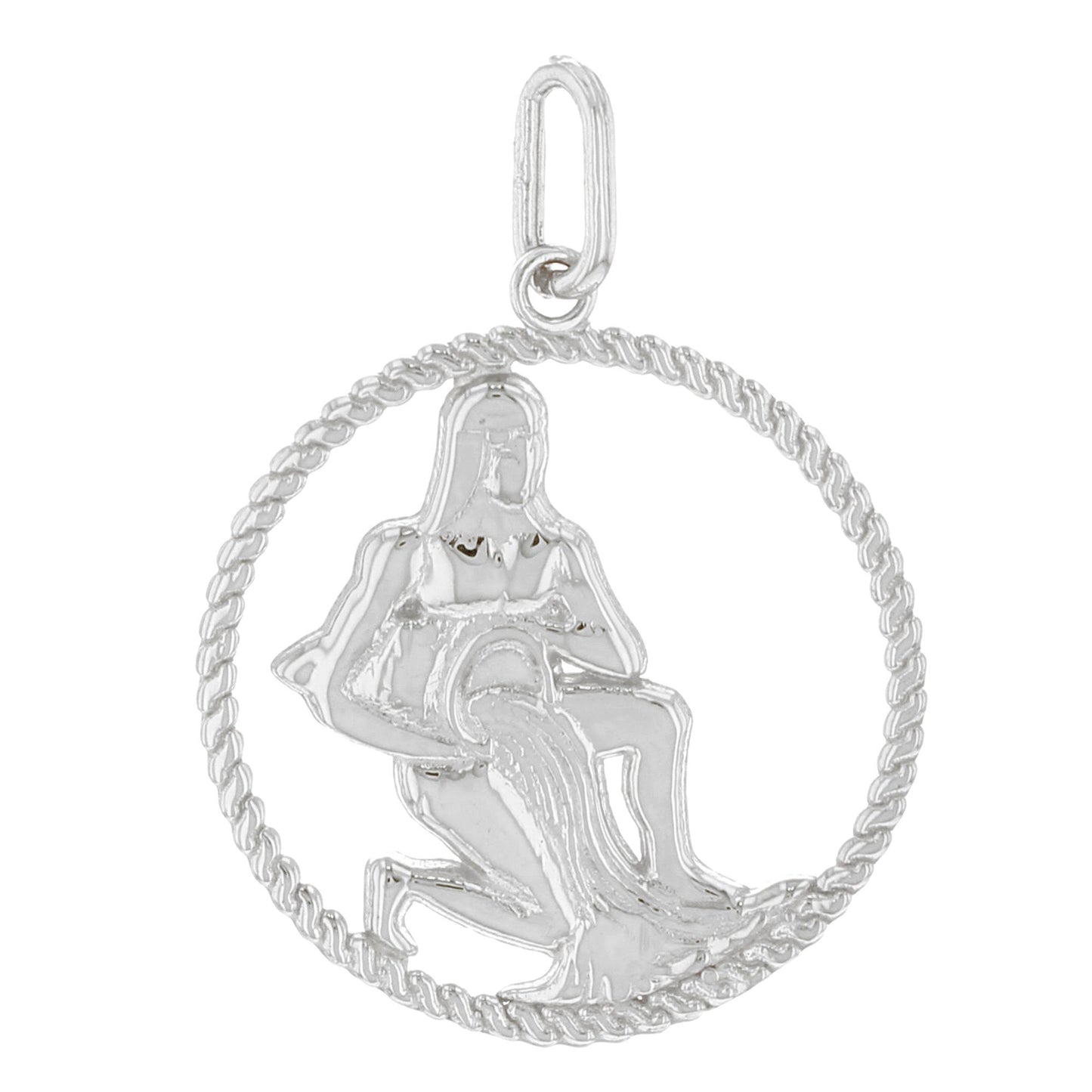 Round Petite Zodiac Charm Pendant (JackAni# P1746)