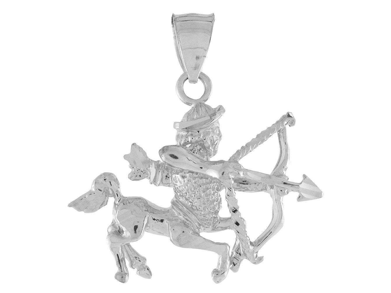 Brilliant Diamond Cut Zodiac Sign Pendant (JackAni# P11380)