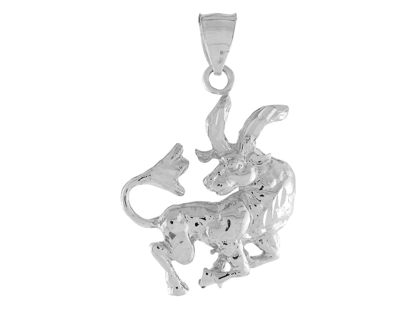 Brilliant Diamond Cut Zodiac Sign Pendant (JackAni# P11380)