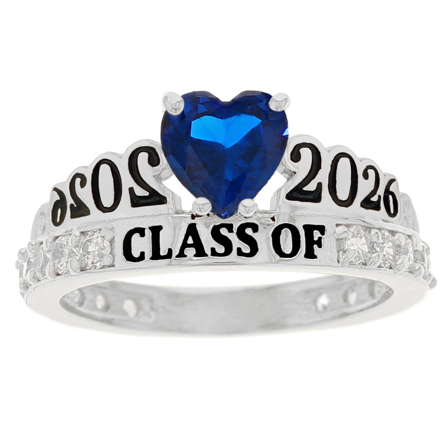 Gold Simulated Birthstone Women's Graduation Ring (JackAni# R11597)