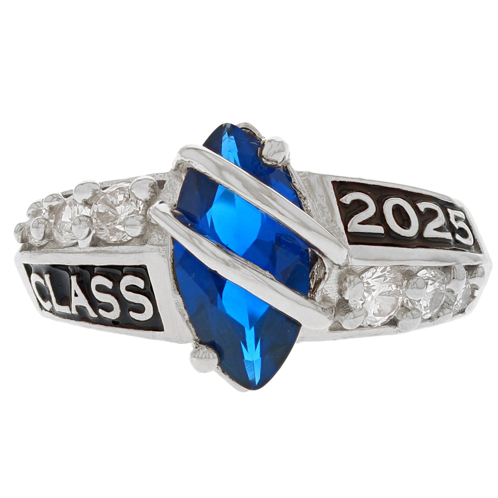 Simulated Birthstone Class of 2025 Graduation Ring (JackAni# R2511)