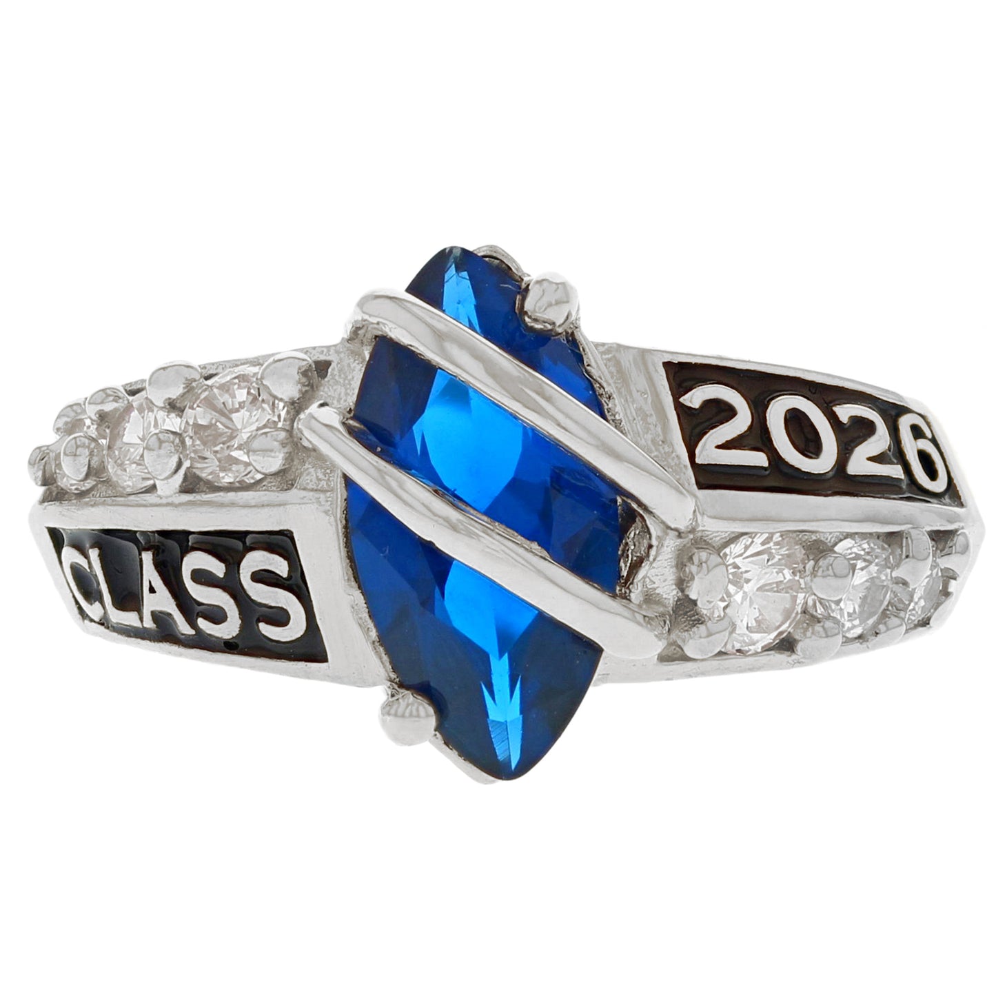 Simulated Birthstone Class of 2026 Graduation Ring (JackAni# R2511)