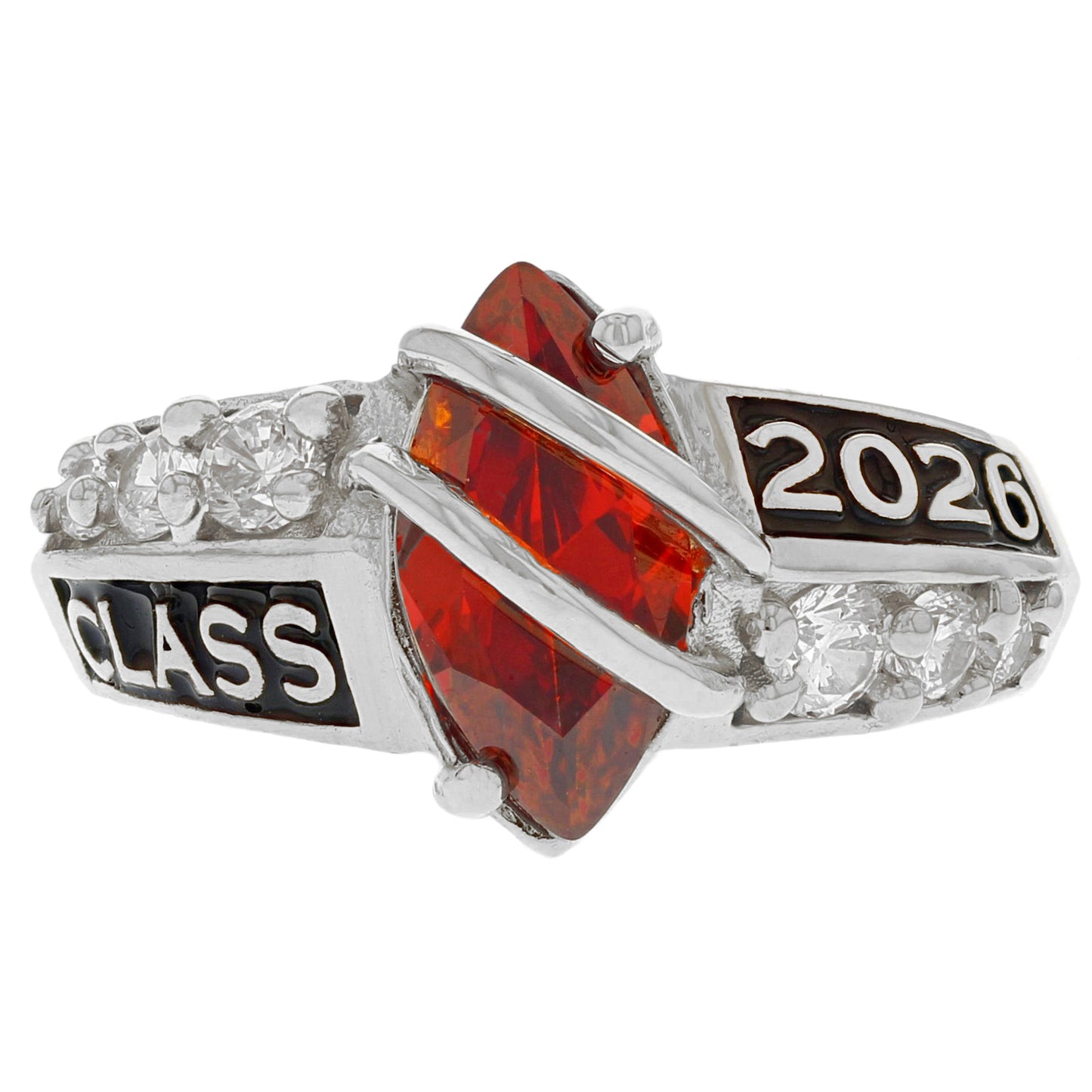 Simulated Birthstone Class of 2026 Graduation Ring (JackAni# R2511)