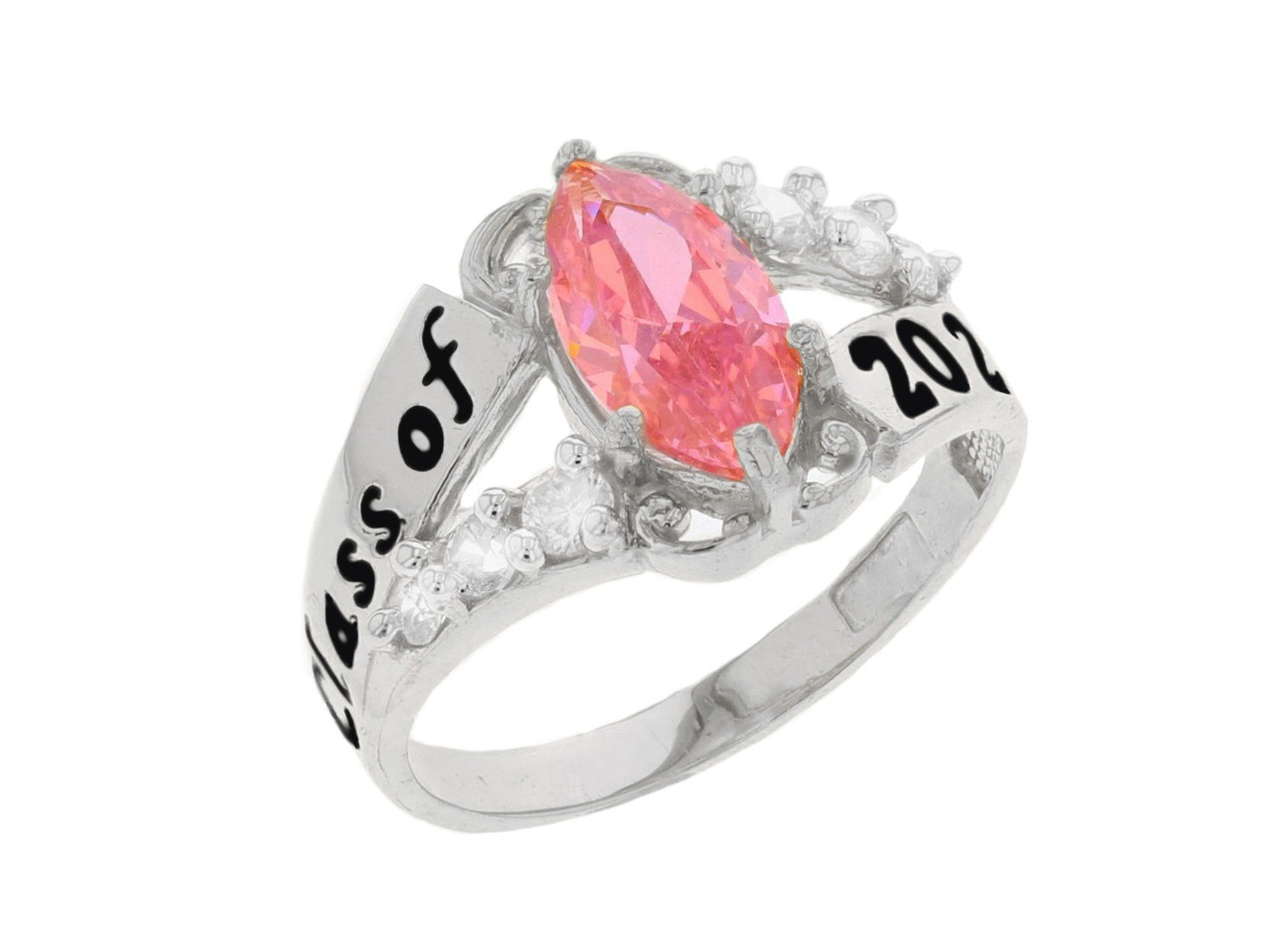 Simulated Birthstone Class of 2024 Graduation Ring (JackAni# R2510)