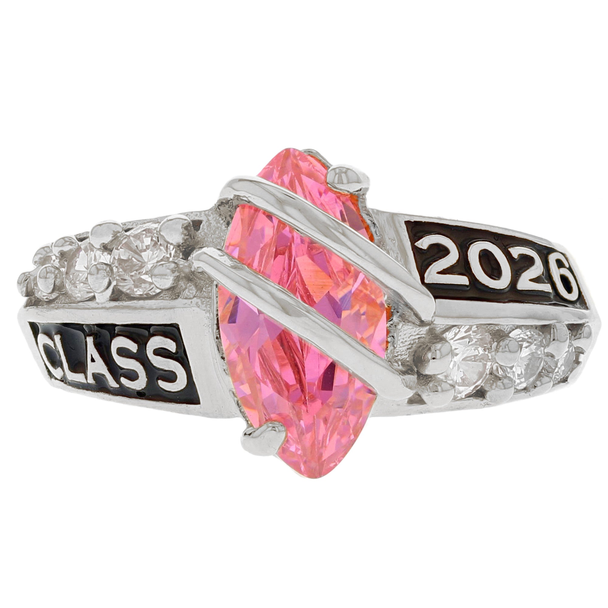 Simulated Birthstone Class of 2026 Graduation Ring (JackAni# R2511)