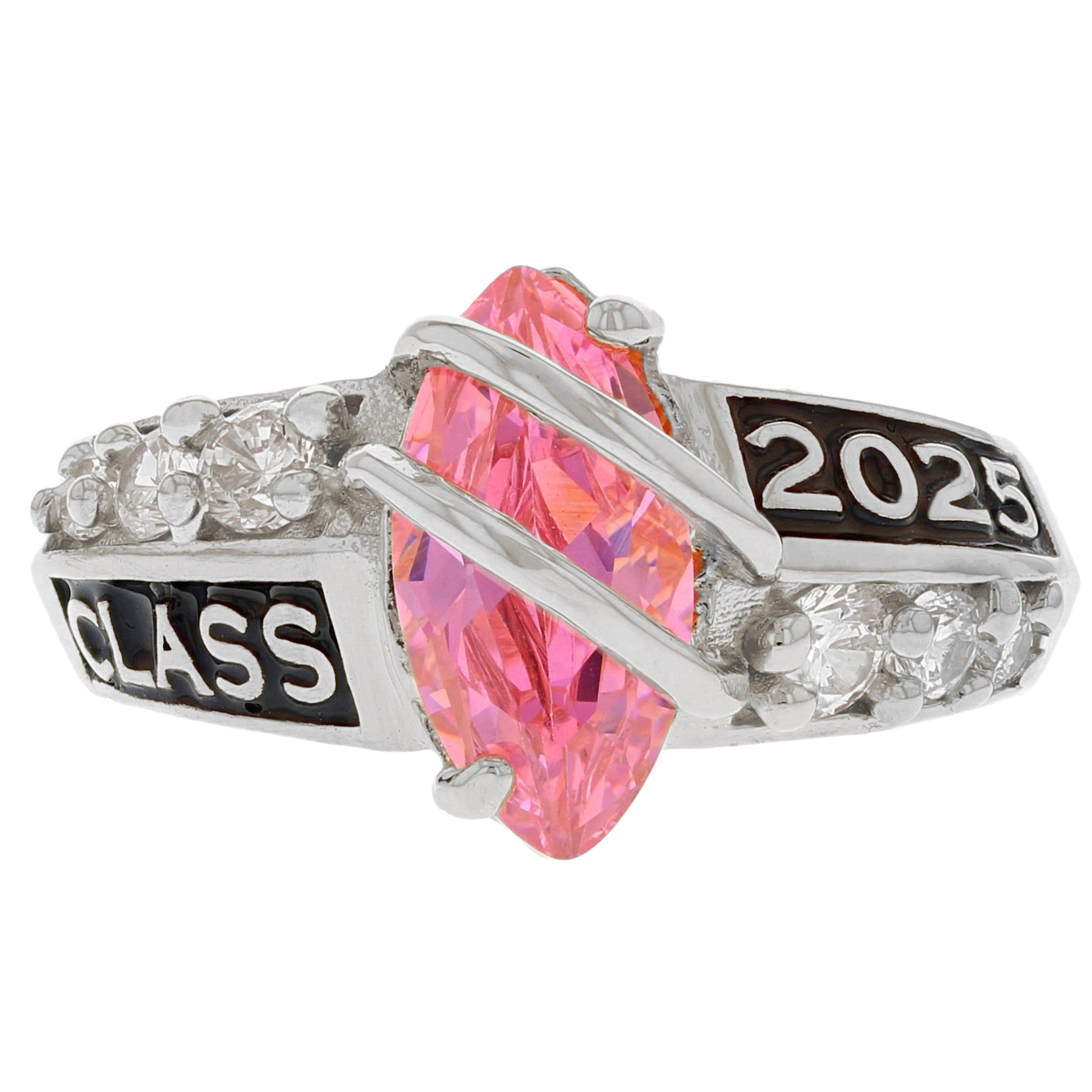 Simulated Birthstone Class of 2025 Graduation Ring (JackAni# R2511)