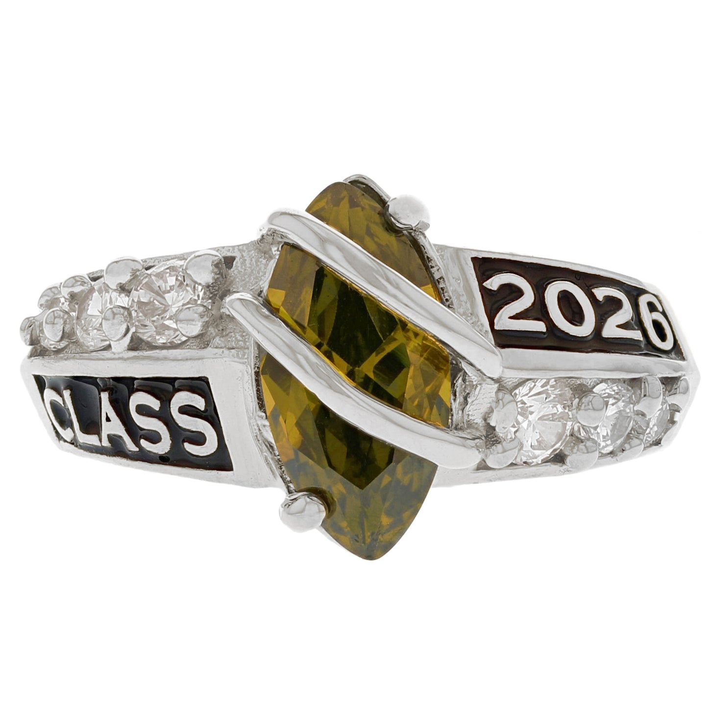 Simulated Birthstone Class of 2026 Graduation Ring (JackAni# R2511)